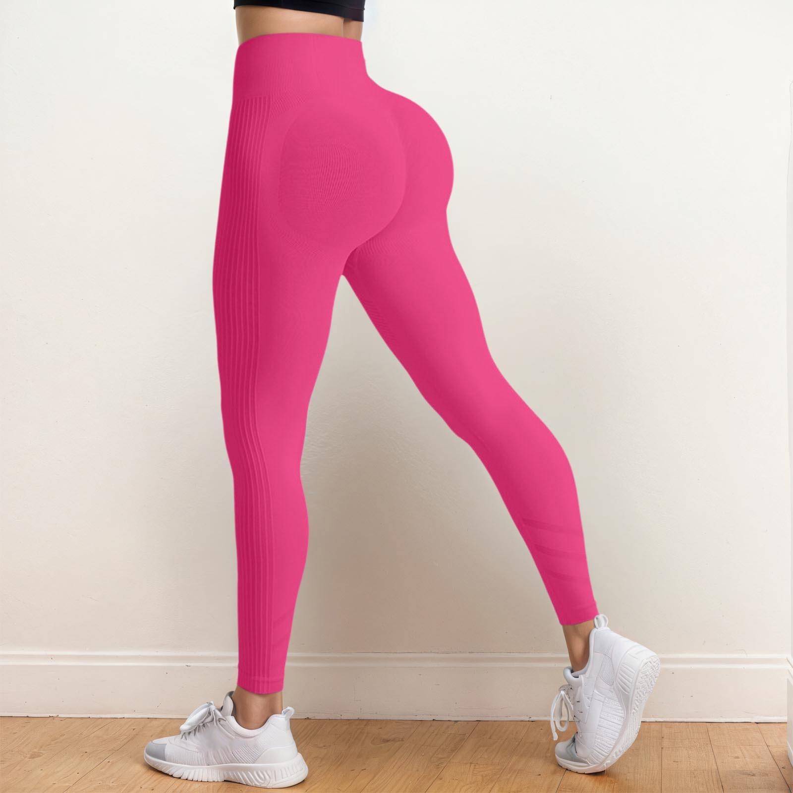 thumbnail image 3 of Leggings 3D para moldear la celulitis para mujer: cintura alta, sin costuras, push-up, opacos, pantalones deportivos para yoga y fitness, 3 of 6